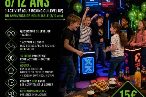 Anniversaire enfant 8/12 ans au Havre – Paradox, avec une activité de loisirs