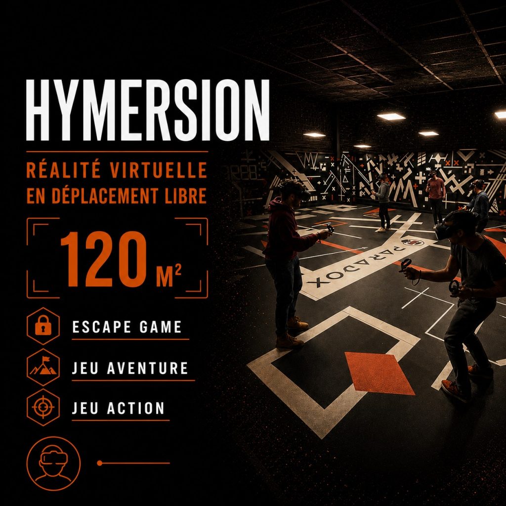 Expériences en réalité virtuelle au Havre – Paradox centre de loisirs, en déplacement libre sur 120 M², escape game, Jeux d'aventures, jeu d'action